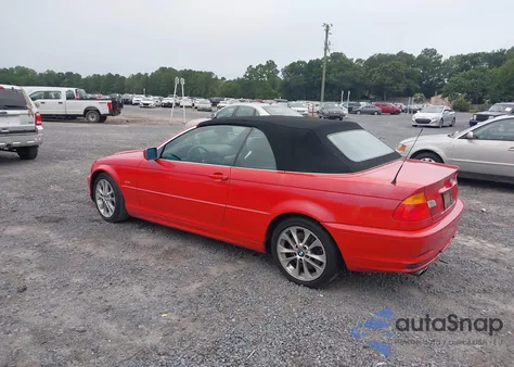 2003 BMW 330Ci из США, поврежденный, VIN WBABS53433JU98091